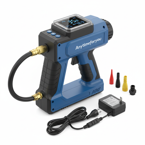Anytimeforyou 12V Tyre Inflator cordless and corded
